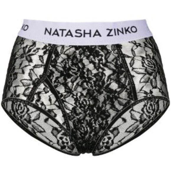 NWoT Natasha Zinko laced logo briefs - Picture 2 of 9